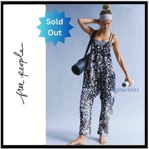 Free People Hot Shot Printed Onesie Wildside Black Combo